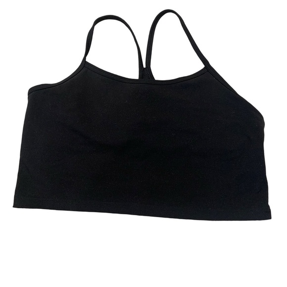 💙 Aerie OFFLINE Recharge Least Support Black Cropped Cami Sports Bra M/M - Picture 1 of 6
